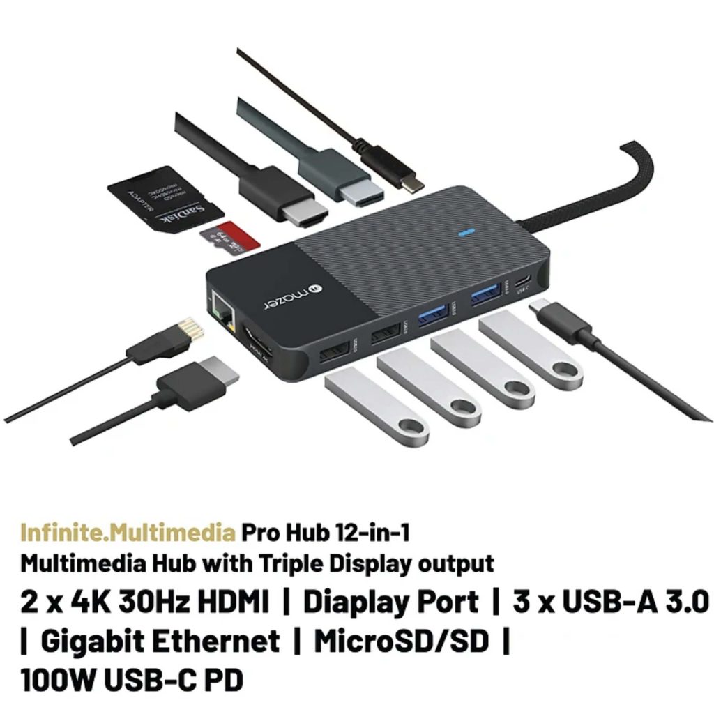 Hub chuyển đổi Mazer Multimedia Pro 12-in-1