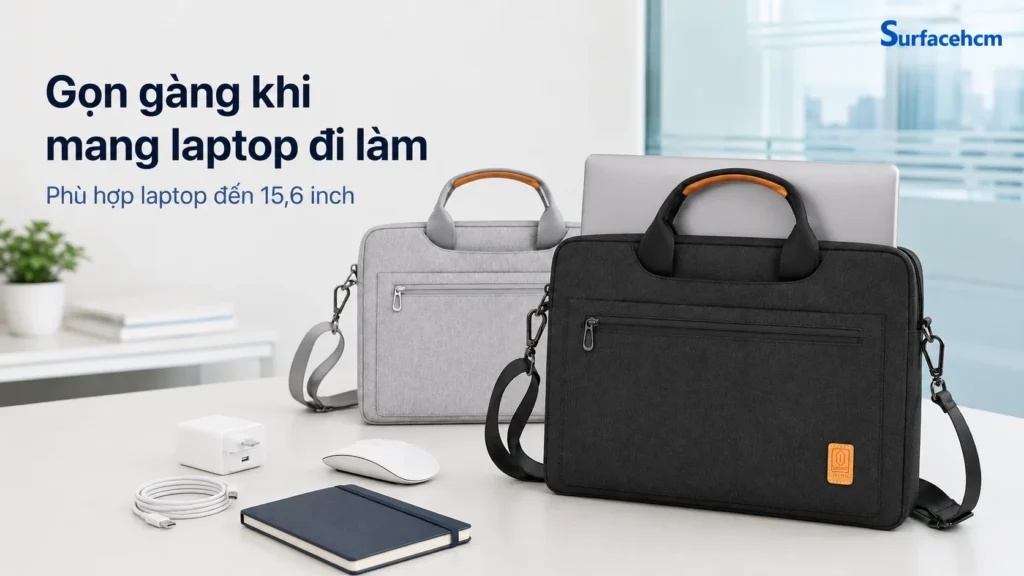 Túi chống sốc WiWU Pioneer Shoulder dành cho laptop đi làm