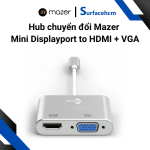 Hub chuyển đổi Mazer Mini Displayport to HDMI + VGA