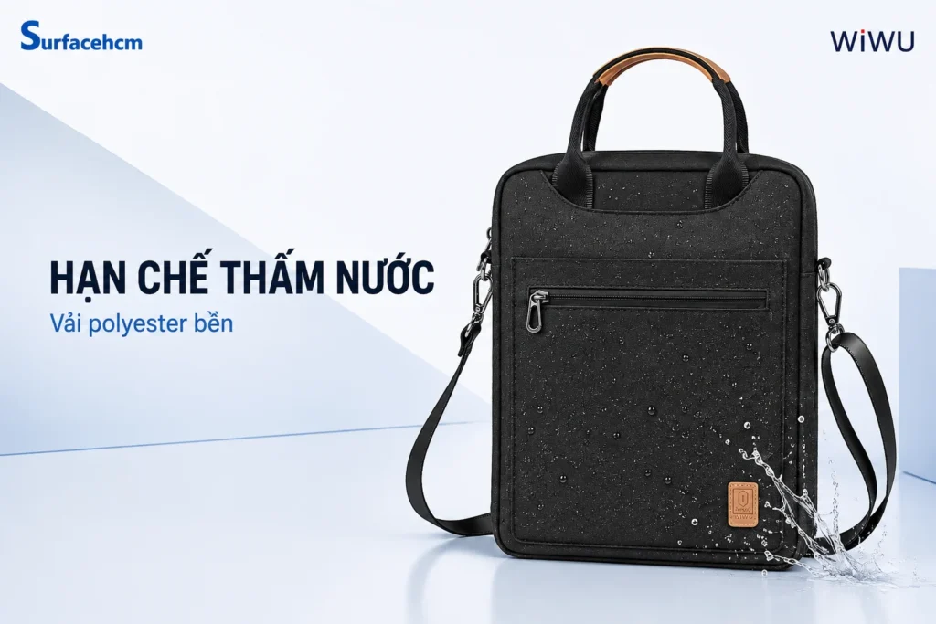 Vải polyester hạn chế thấm nước của WiWU Tablet Bag 12.9