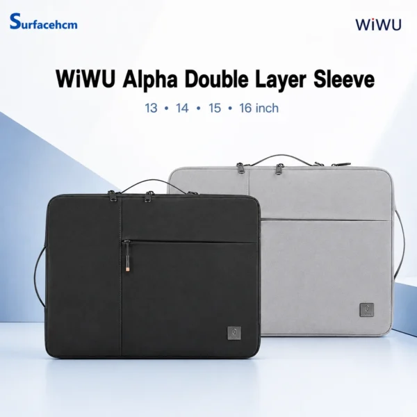 Túi xách Wiwu Alpha Double Layer Sleeve Chính Hãng