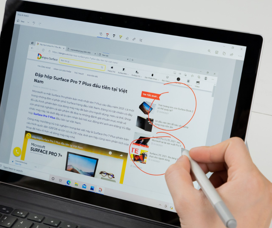 Sự tiện ích và sáng tạo với Microsoft Surface Pen