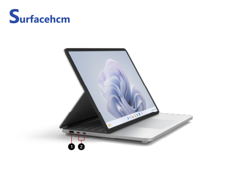 Các cổng kết nối bên trái Surface Laptop Studio 2