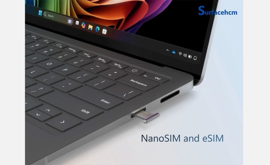 Surface Laptop 5G – laptop 5G Microsoft đầu tiên tích hợp eSIM NanoSIM, tối ưu cho doanh nghiệp.