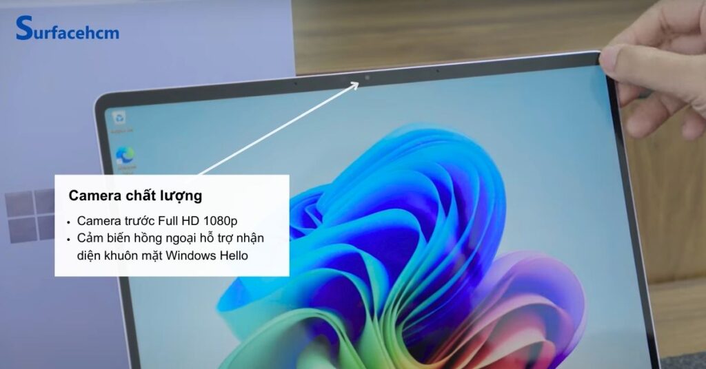 Camera của Surface Laptop 13 inch Platinum 16GB 256GB