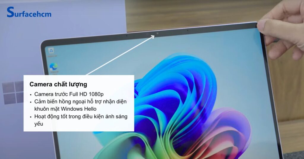 Camera của Surface Laptop 13 inch Violet 16GB 512GB