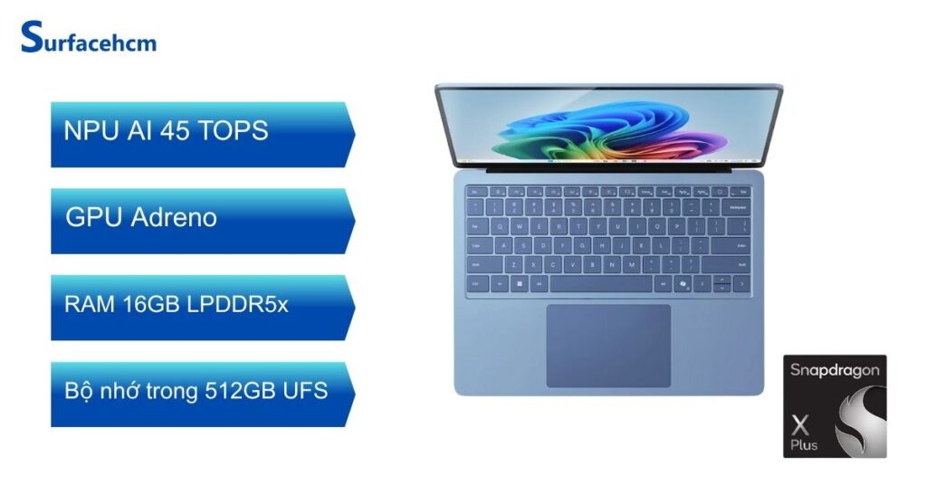 Hiệu năng của Surface Laptop 13 inch Ocean 16GB 512GB