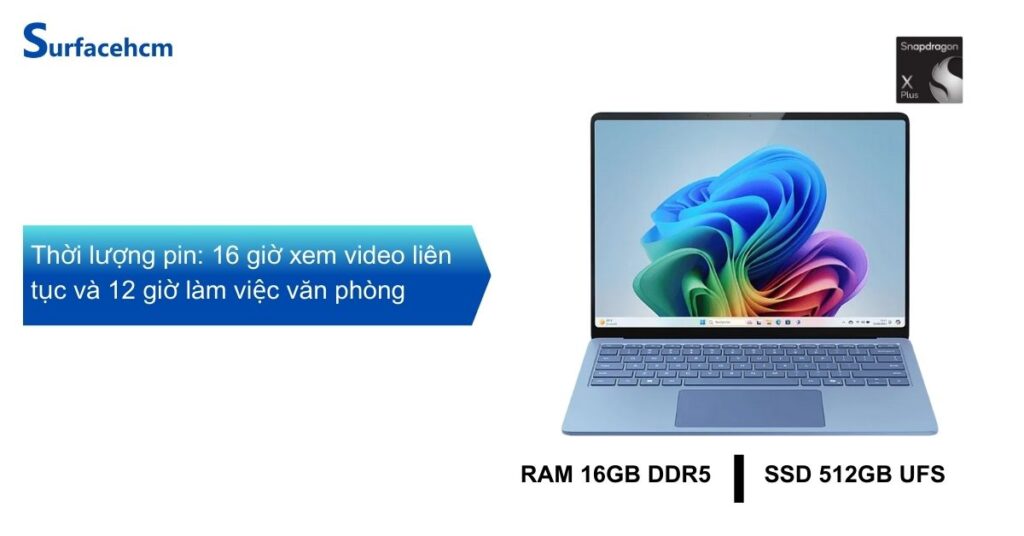 Hiệu năng của Surface Pro 12 inch Ocean 16GB 512GB