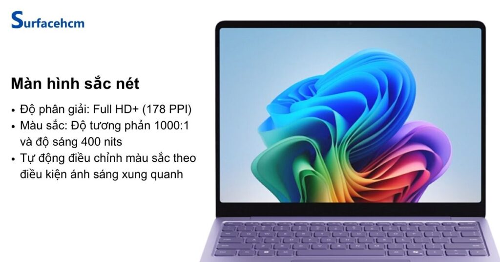 Màn hình của Surface Laptop 13 inch Violet 16GB 512GB