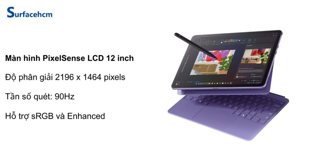 Màn hình của Surface Pro 12 inch Violet 16GB 512GB