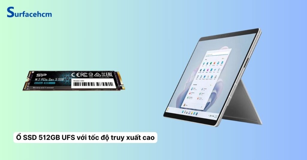 Ổ cứng của Surface Pro 12 inch Platinum 16GB 512GB