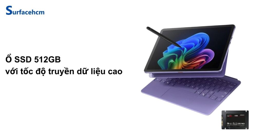 Ổ cứng của Surface Pro 12 inch Violet 16GB 512GB
