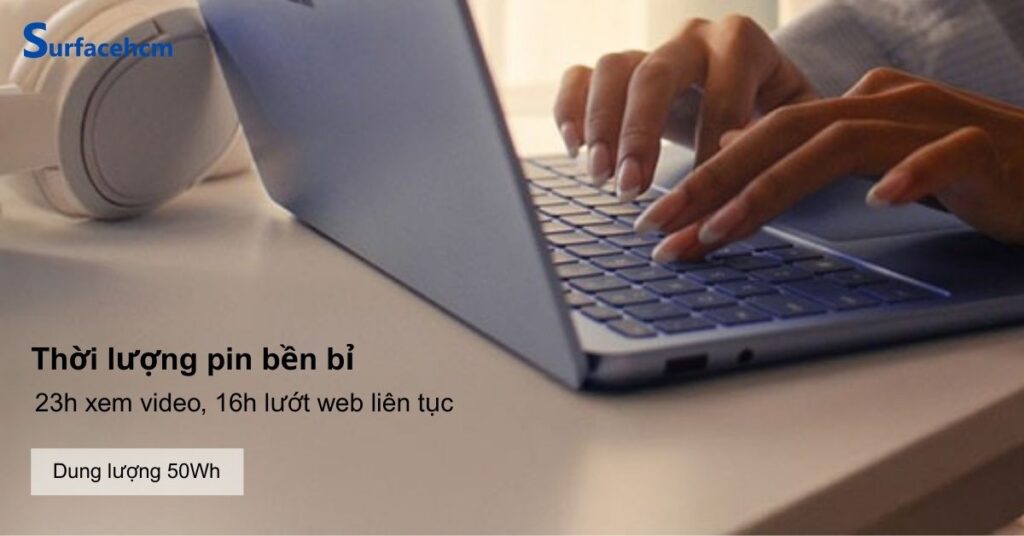 Dung lượng pin Surface Laptop 13 inch 