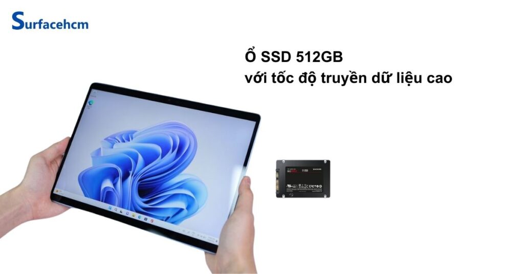 Ổ cứng của Surface Pro 12 inch Ocean 16GB 512GB