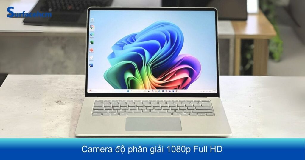 Surface Laptop 13 inch trang bị camera 1080p Full HD cho chất lượng hình ảnh sắc nét