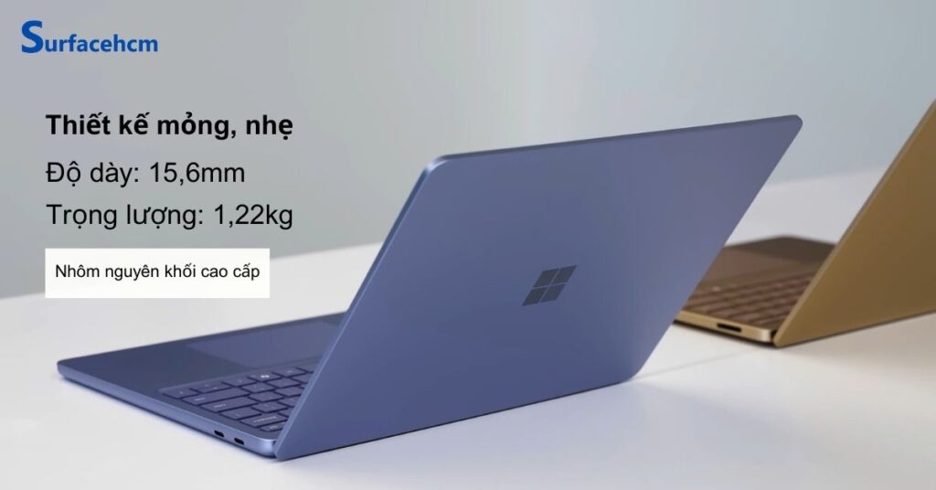 Surface Laptop 13 inch thiết kế mỏng nhẹ