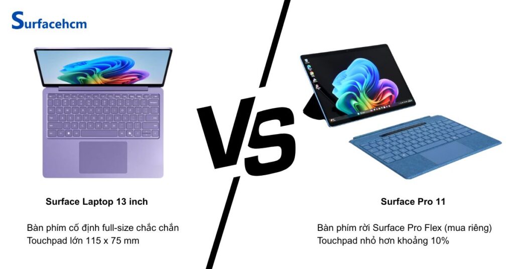 ban phim surface laptop 13 inch on dinh hon surface pro 11