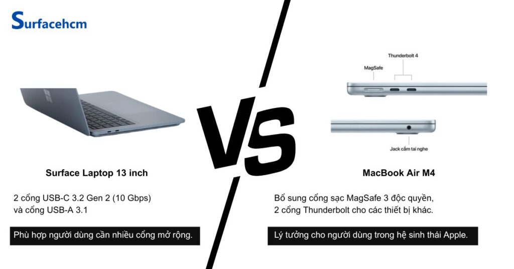 cong ket noi surface laptop 13 inch linh hoat hon macbook air m4