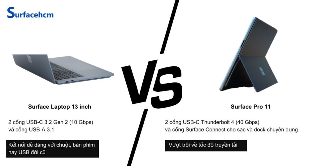 cong ket noi surface laptop 13 inch linh hoat hon surface pro 11