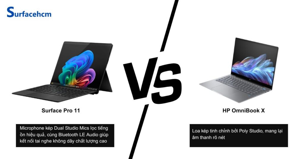 surface pro 11 am thanh song dong hon hp omnibook x