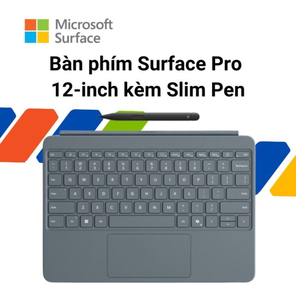 surface pro 12 inch keyboard slim pen ocean