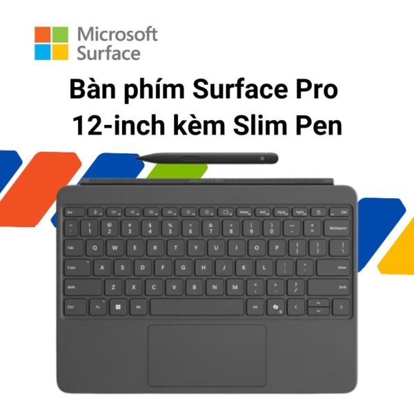 surface pro 12 inch keyboard slim pen slate