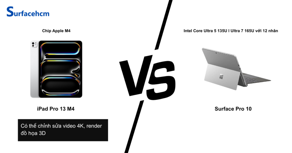 hieu nang ipad pro 13 m4 va surface pro 10