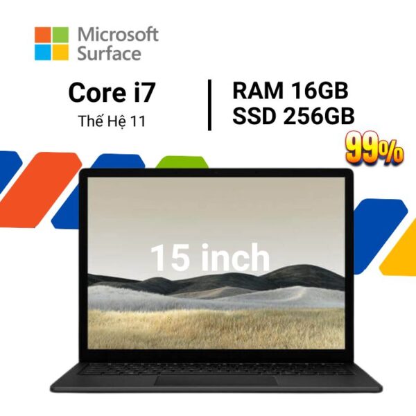 surface laptop 4 i7 16gb 256gb 15inch back