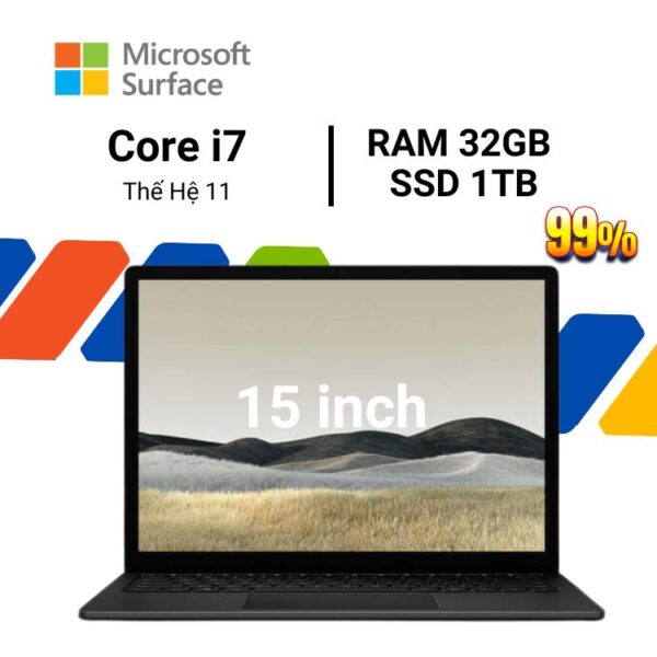 surface laptop 5 i7 32gb 1tb 15inch back