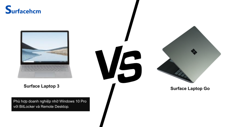 Hệ điều hành Surface Laptop 3 và Surface Laptop Go