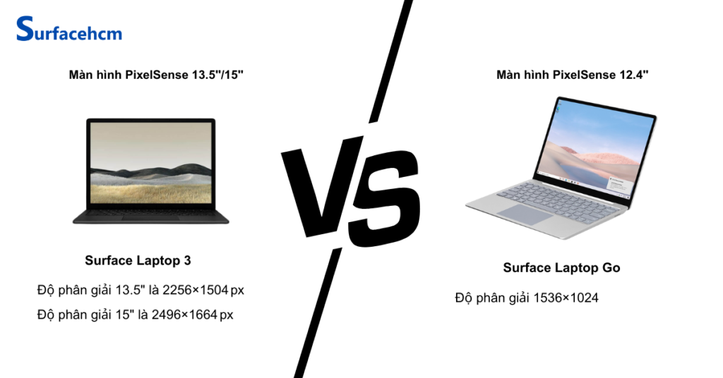 Màn hình Surface Laptop 3 và Surface Laptop Go