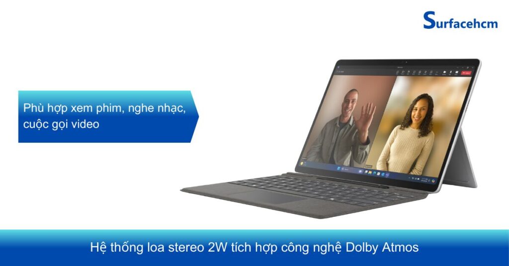 Surface Pro 10 cho chất lượng âm thanh sống động