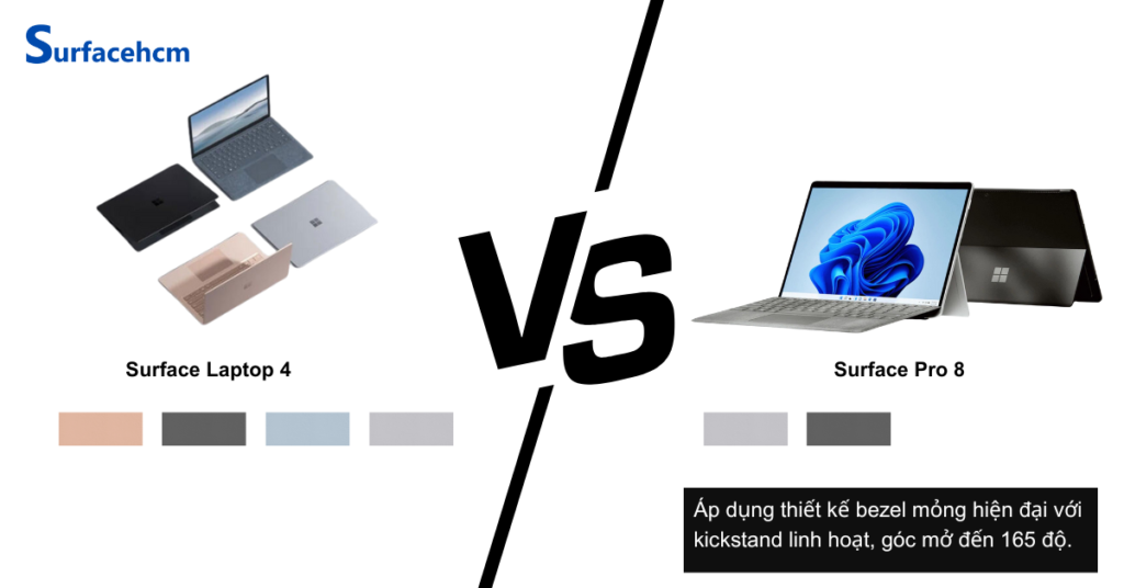 Surface Laptop 4 nặng hơn Surface Pro 8