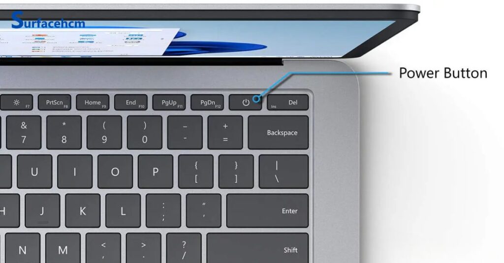 Khắc phục tình trạng sạc surface không vào pin bằng cách reset máy hoàn toàn