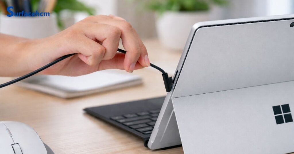 Đảo chiều đầu sạc Surface Connect trong tình trạng sạc không vào pin