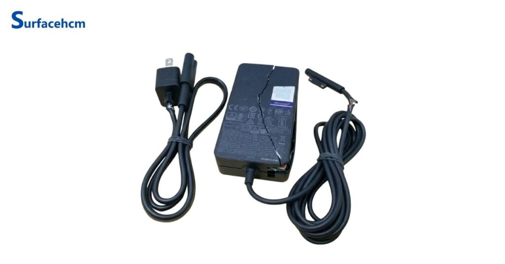 Bộ sạc hoặc dây sạc Surface bị hỏng cũng là nguyên nhân sạc laptop không vào pin.
