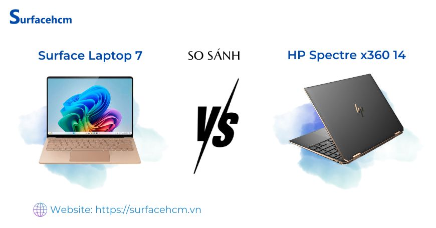 So sánh Surfcae Laptop 7 và HP Spectre x360 14