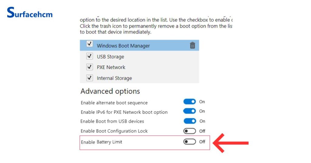 Tiết kiệm pin laptop surface bằng cách hạn chế cắm sạc 100% kéo dài và bật Battery Limit (80%)