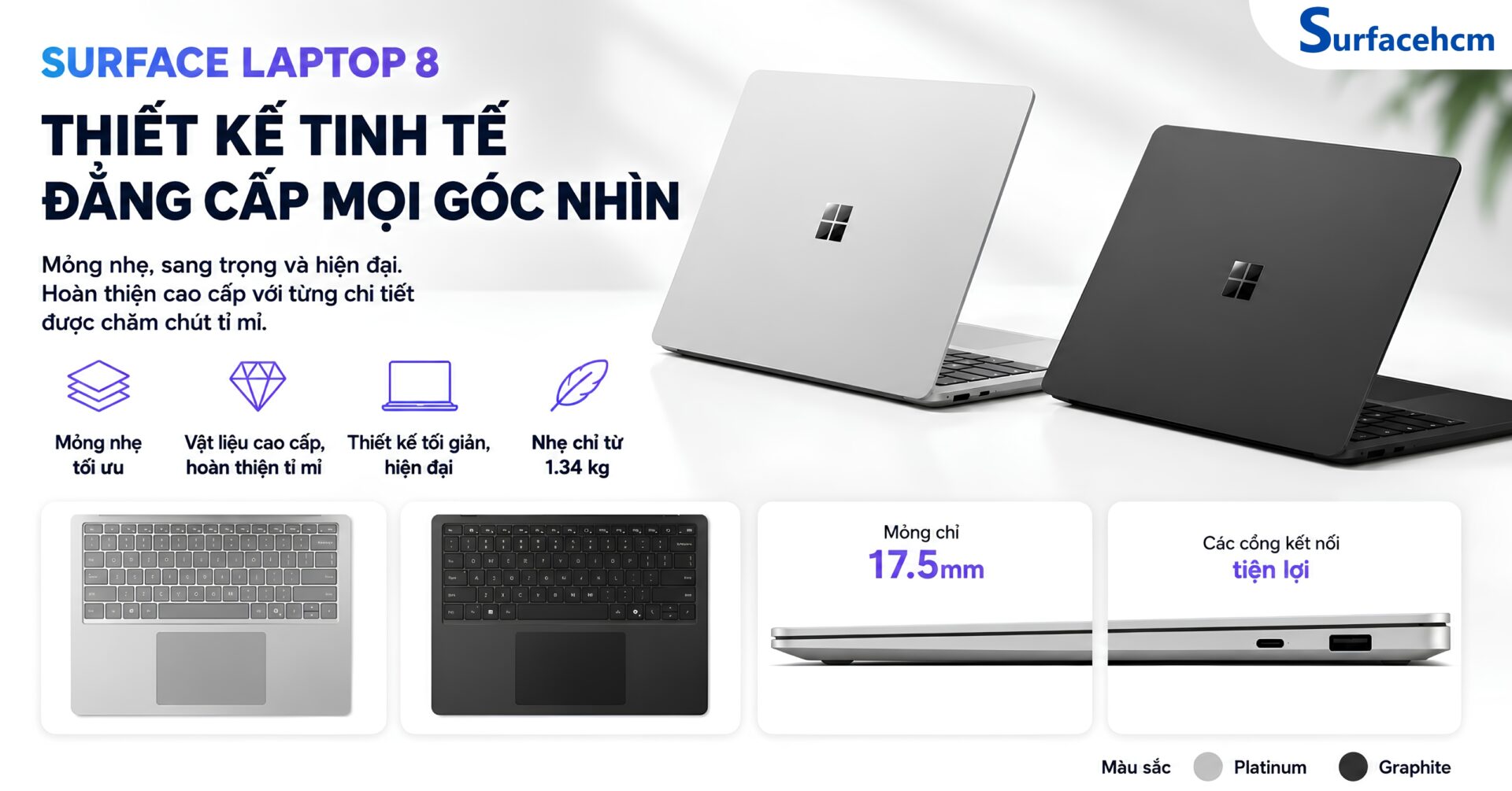 Thiết Kế Cao Cấp, Mỏng Nhẹ Và Tối Ưu Cho Môi Trường Làm Việc Hiện Đại