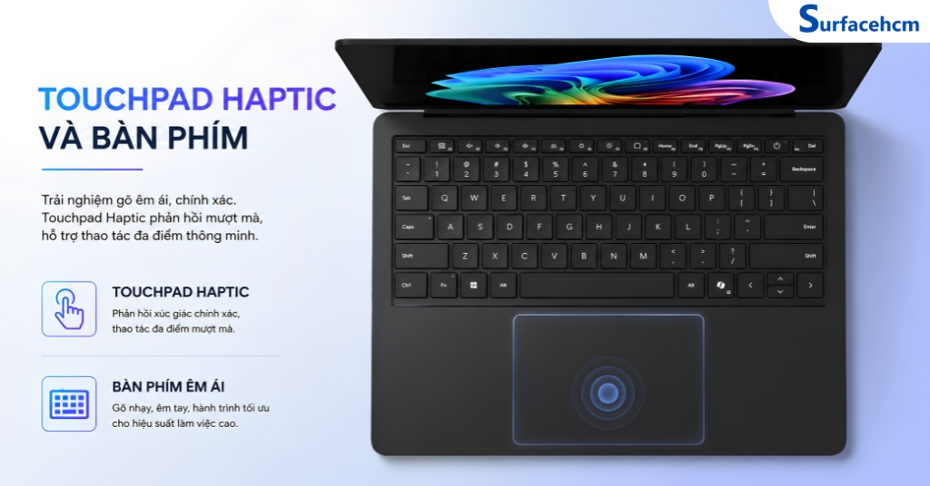 Touchpad Haptic Và Bàn Phím Mang Lại Trải Nghiệm Nhập Liệu Chính Xác