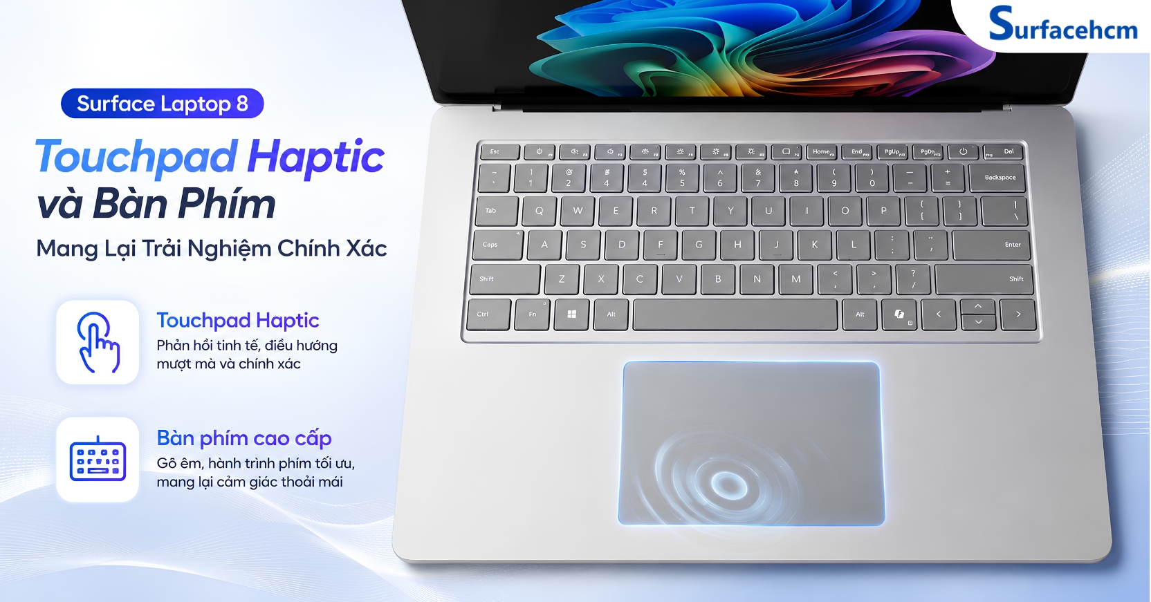 Touchpad Haptic Và Bàn Phím Mang Lại Trải Nghiệm Nhập Liệu Chính Xác