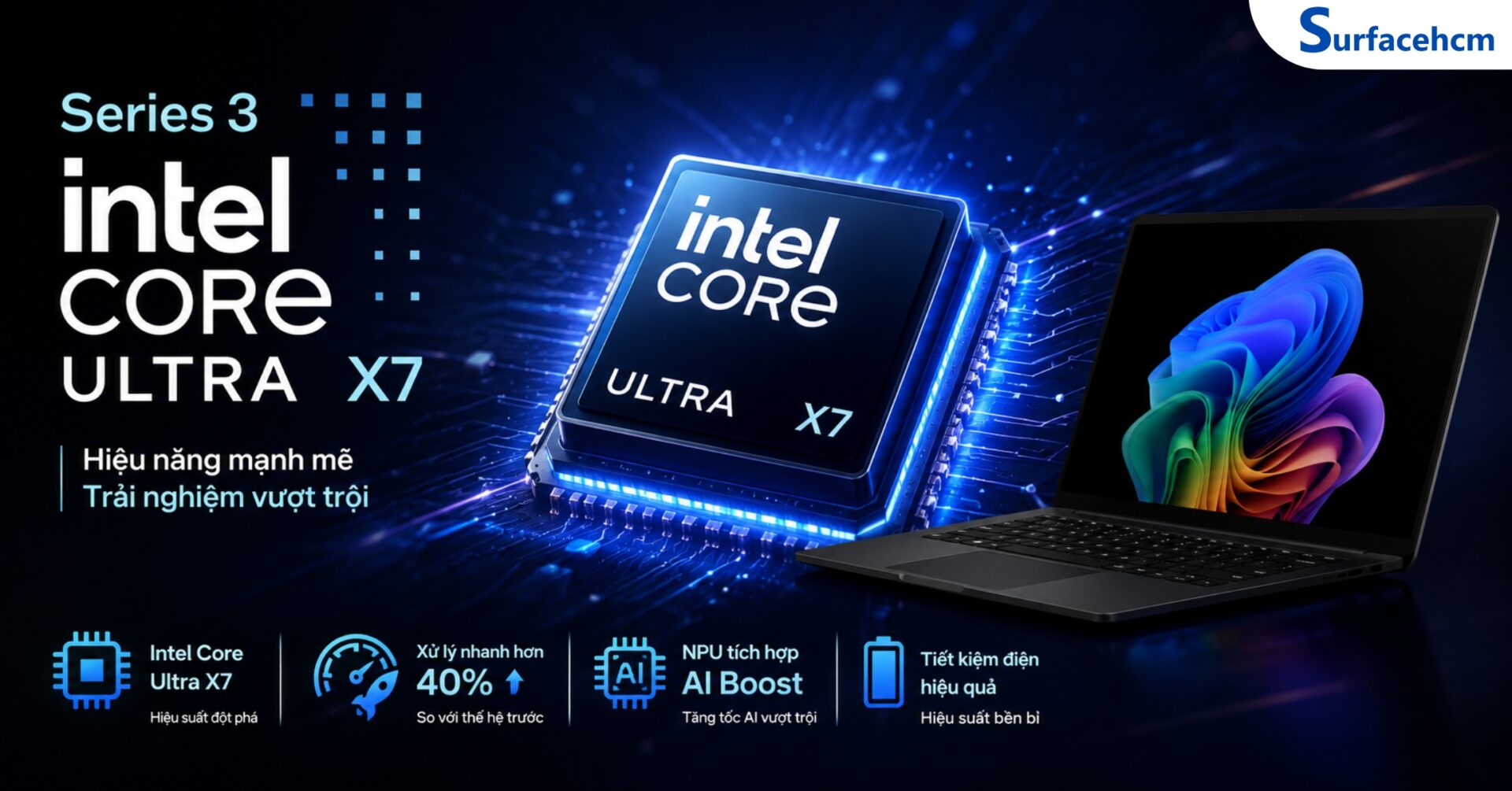 Intel Core Ultra X7 Series 3 - Hiệu Năng Cao Cho Công Việc Chuyên Nghiệp