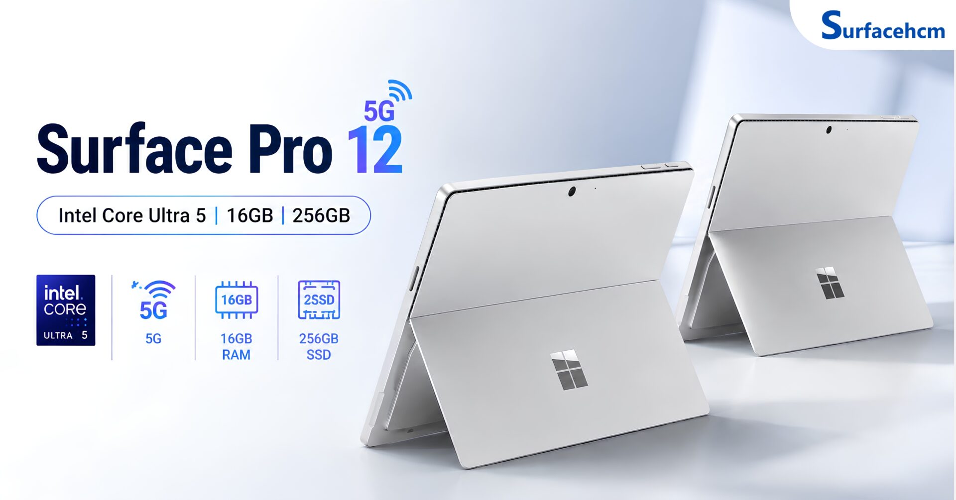 Surface Pro 12 5G Intel Core Ultra 5 16GB 256GB Chính Hãng