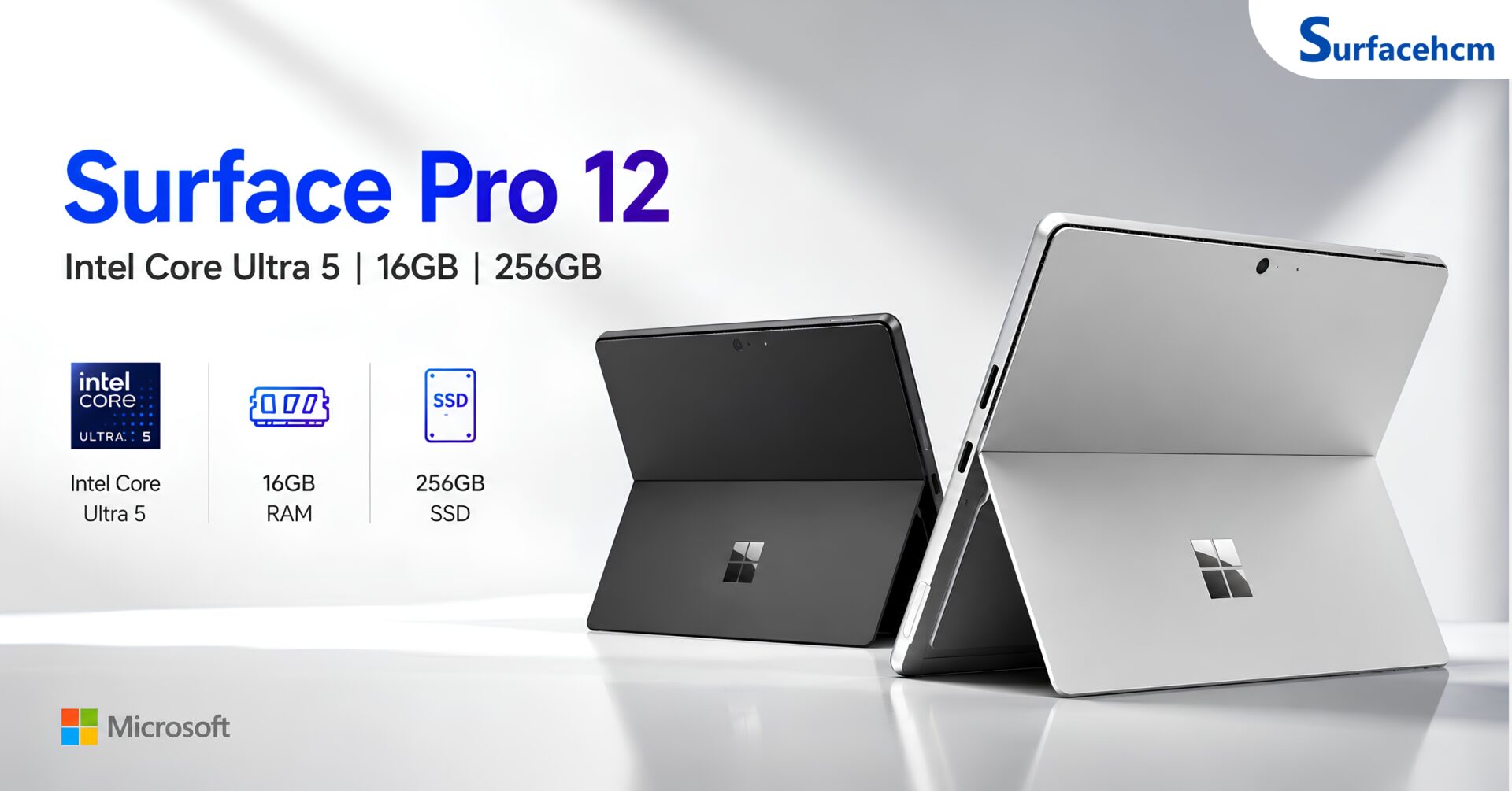 Surface Pro 12 Intel được Microsoft thiết kế dành cho nhóm khách hàng ưu tiên hiệu năng ổn định và khả năng tương thích với các phần mềm chuyên dụng trên nền tảng Windows