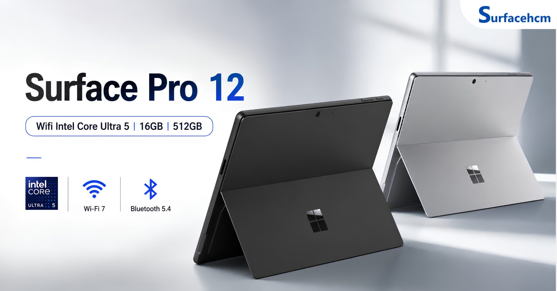 Surface Pro 12 Wifi Intel Core Ultra 5 16GB 512GB Chính Hãng