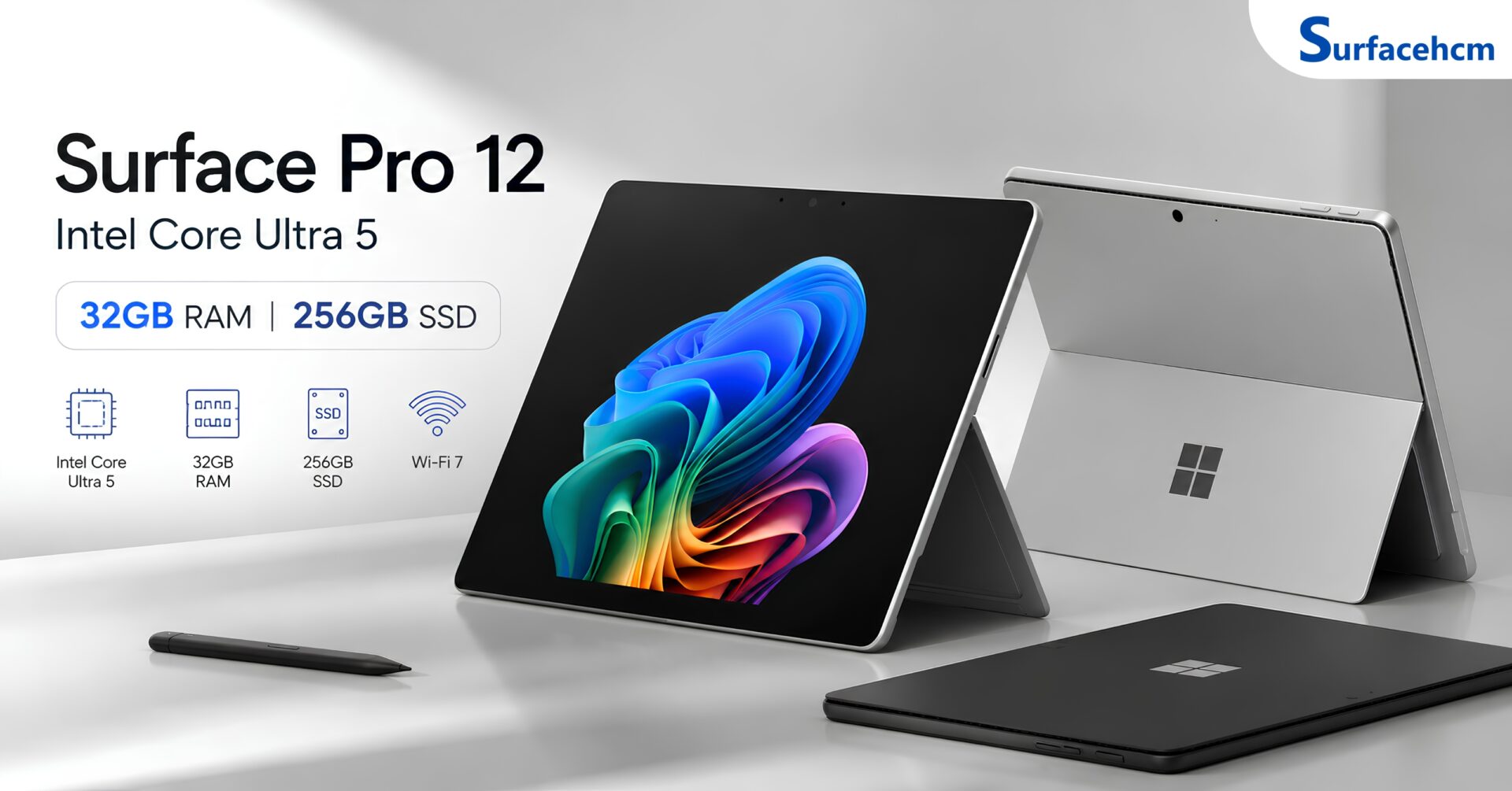 Surface Pro 12 Wifi Intel Core Ultra 5 32GB 256GB Chính Hãng