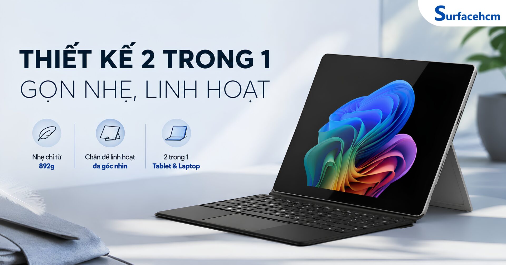 Thiết Kế 2 Trong 1 Giúp Làm Việc Linh Hoạt Hơn