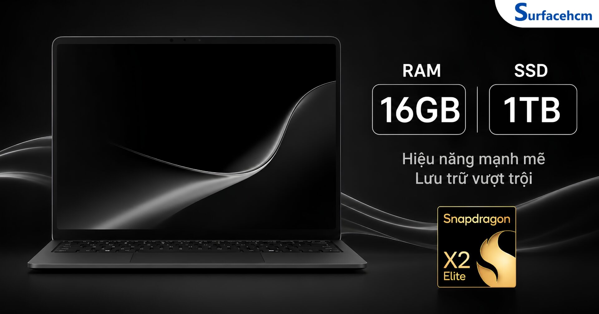 RAM 16GB LPDDR5x Và SSD 1TB Gen4 Đa Nhiệm Mượt Mà