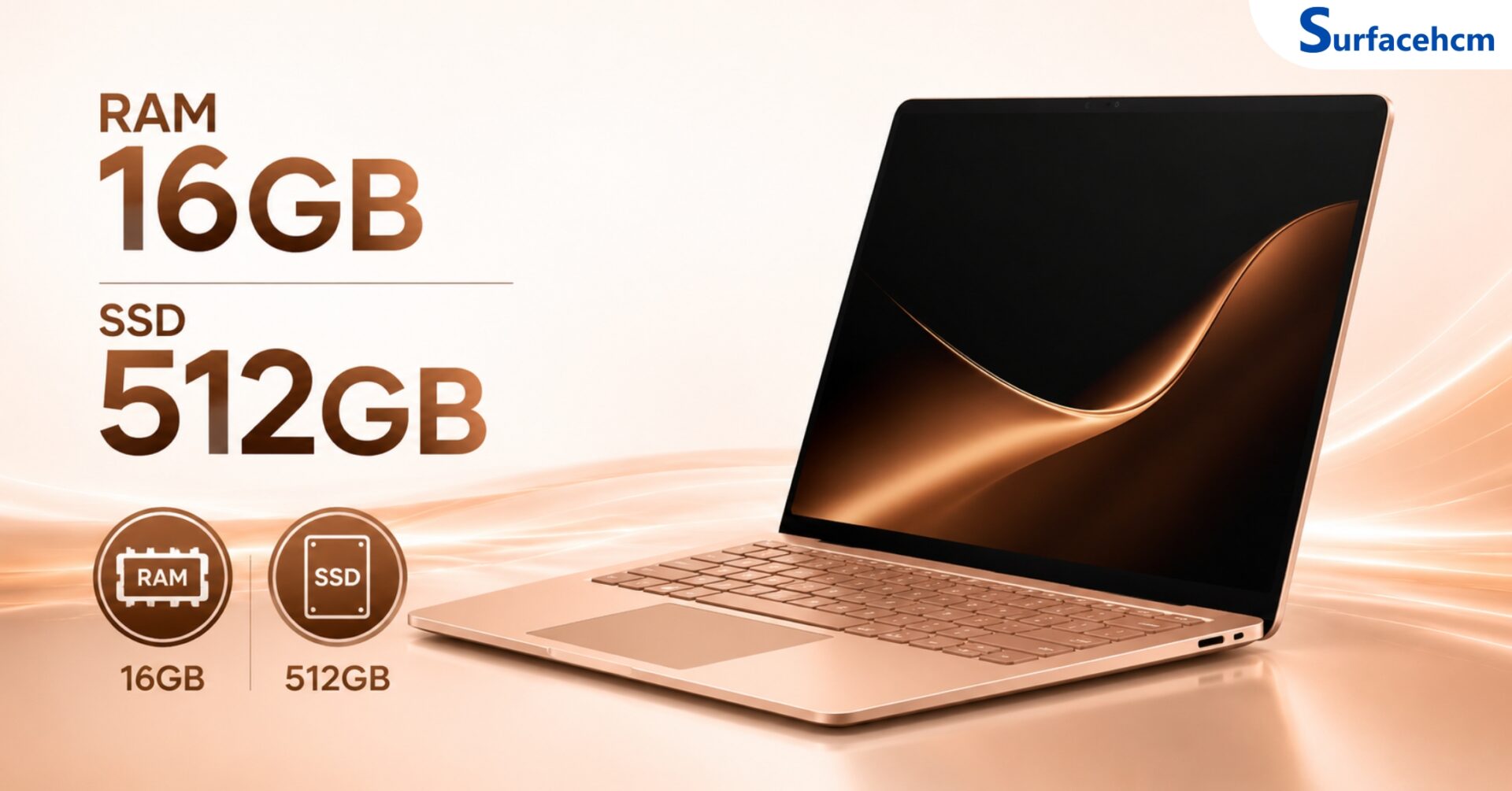 RAM 16GB LPDDR5x Và SSD 512GB Gen4 Đa Nhiệm Mượt Mà