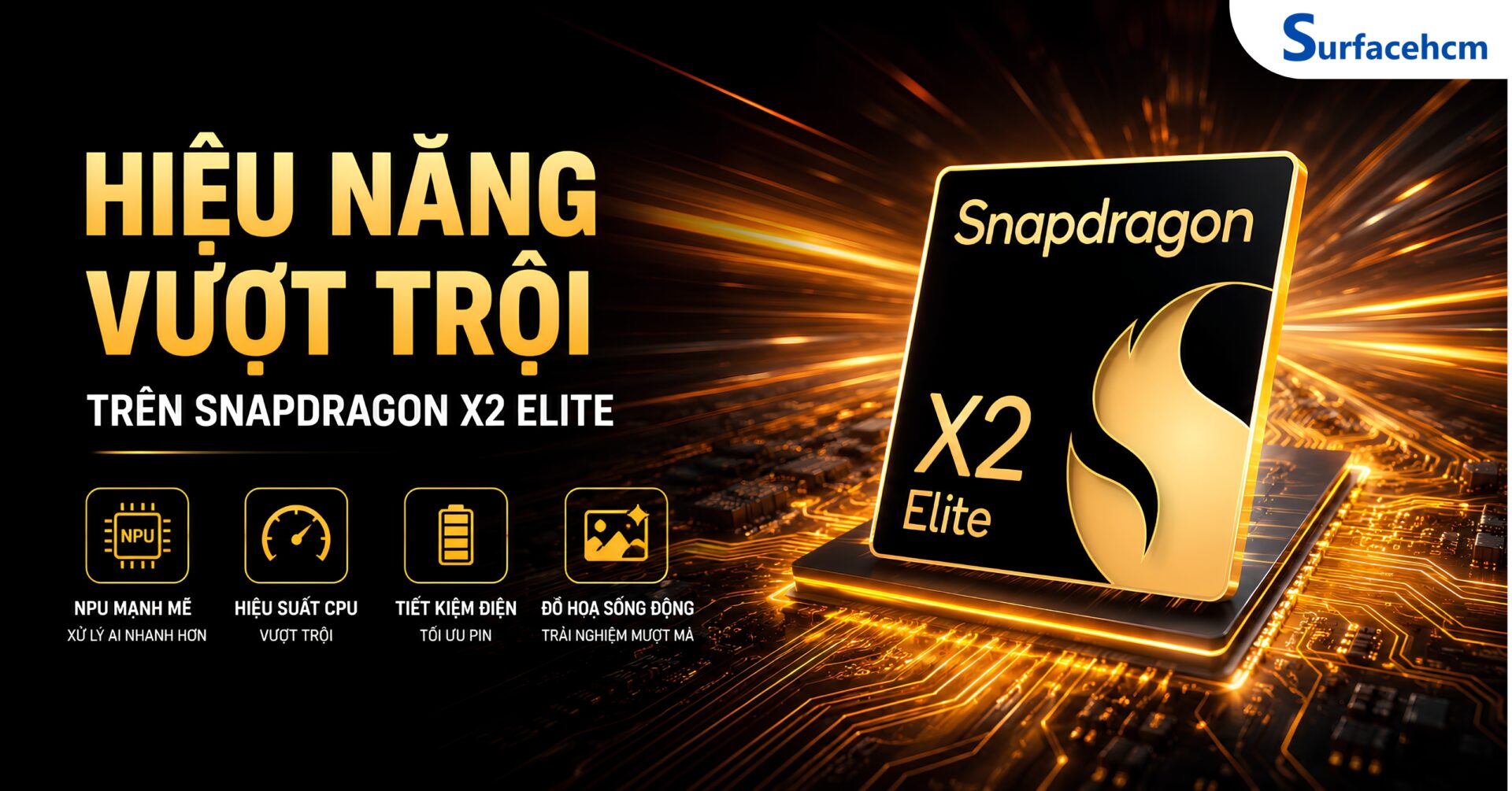 Hiệu Năng Vượt Trội Từ AI Đến Đồ Hoạ Trên Snapdragon X2 Elite